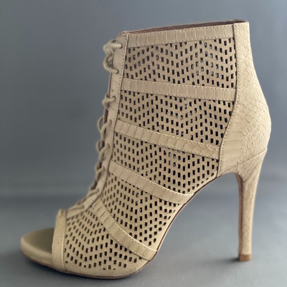 Joie Shari Laser Cut Heel In Buff - Picture 1 of 6